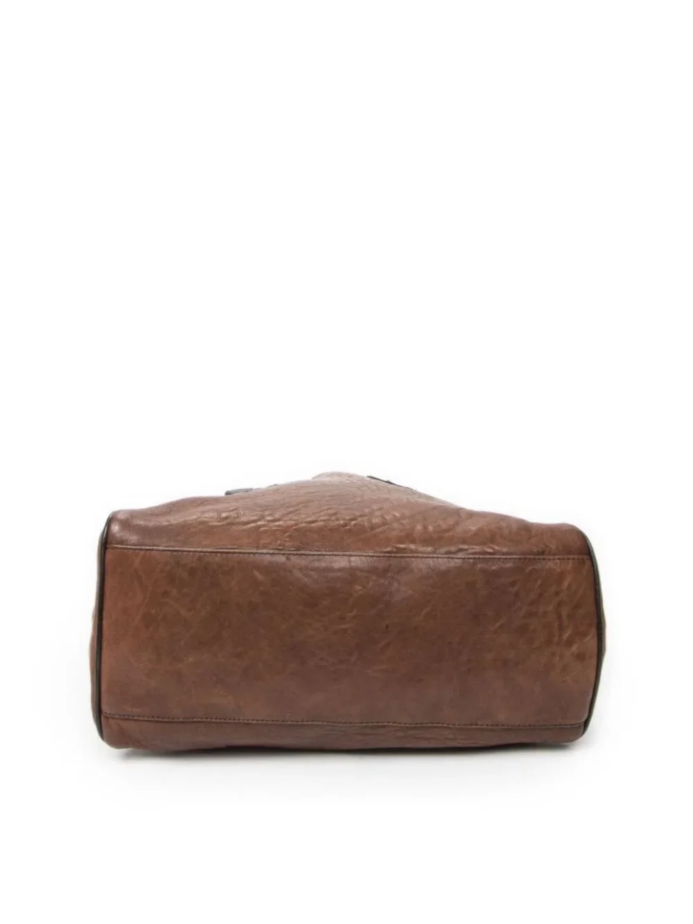 Fendi Small du Jour Tote Bag Brown Spike Calfskin Leather